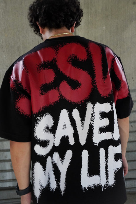 Black Jesus Saved My Life Tee