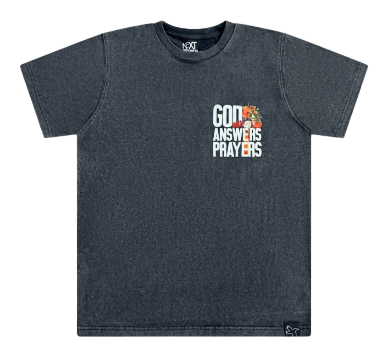 Acid Washed God Answers Prayers Tee
