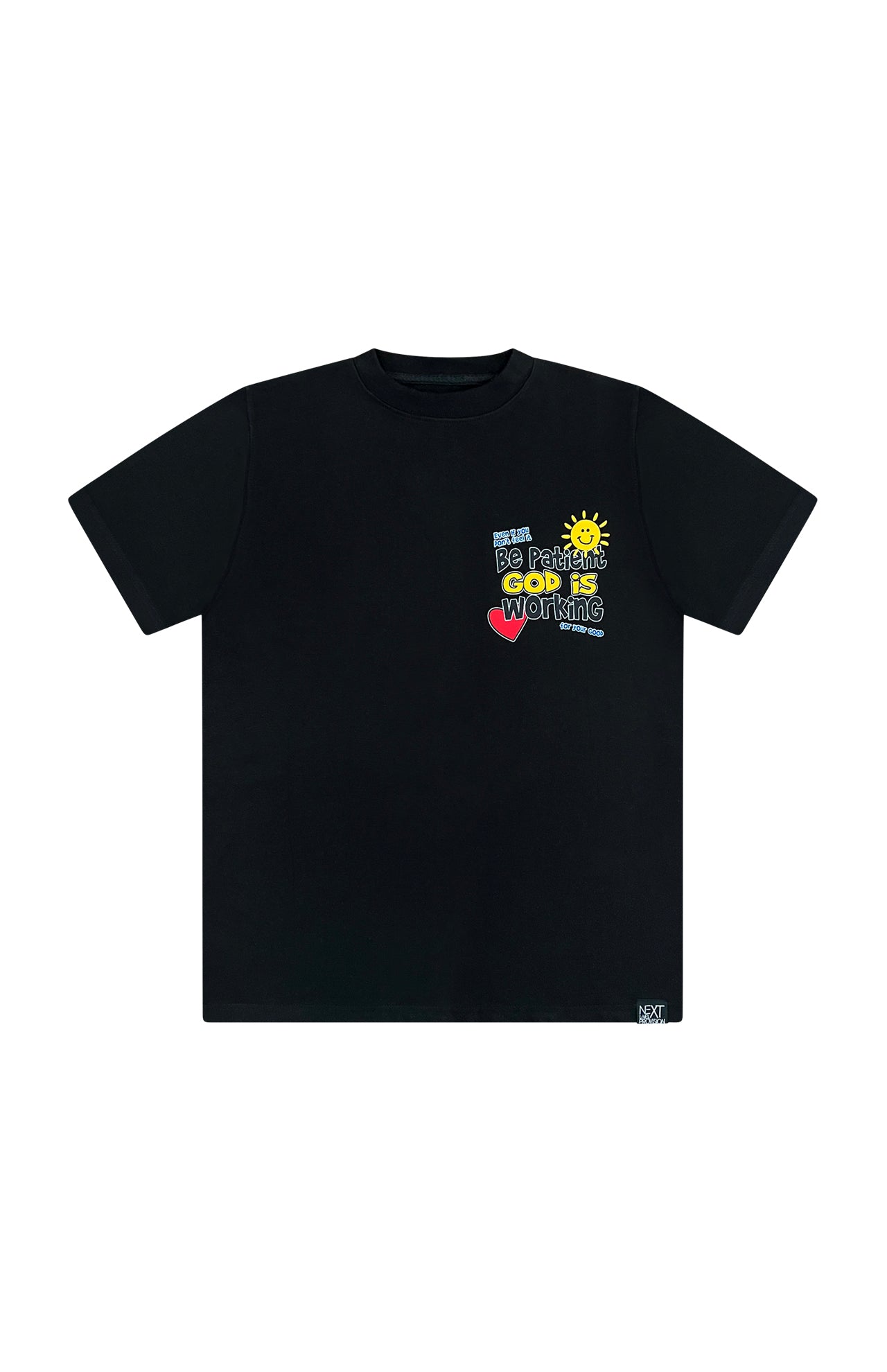 Be Patient God is Working Tee- Black