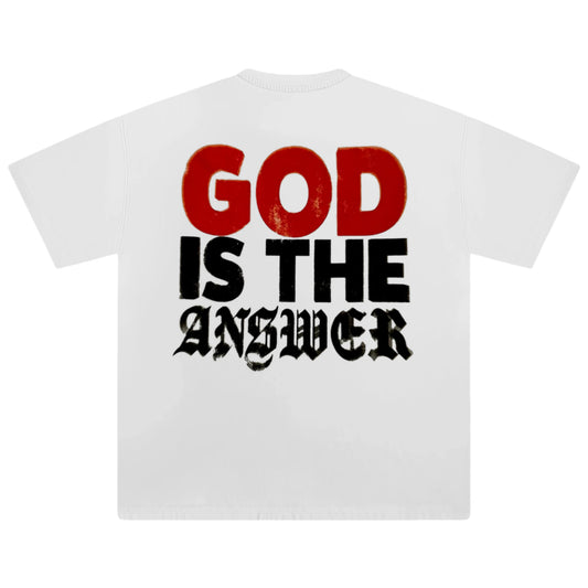 Oversized God Is The Answer Tee