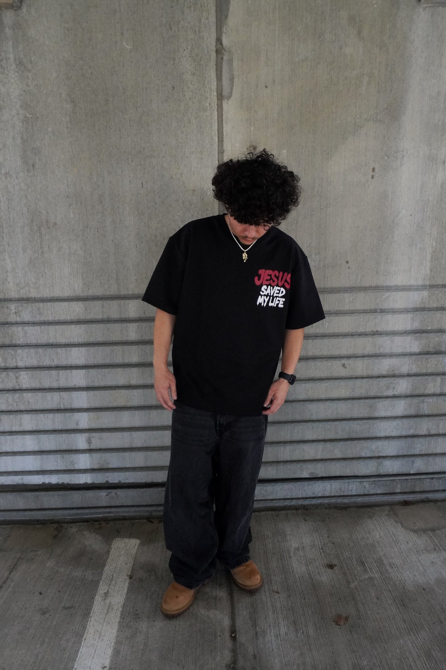 Black Jesus Saved My Life Tee