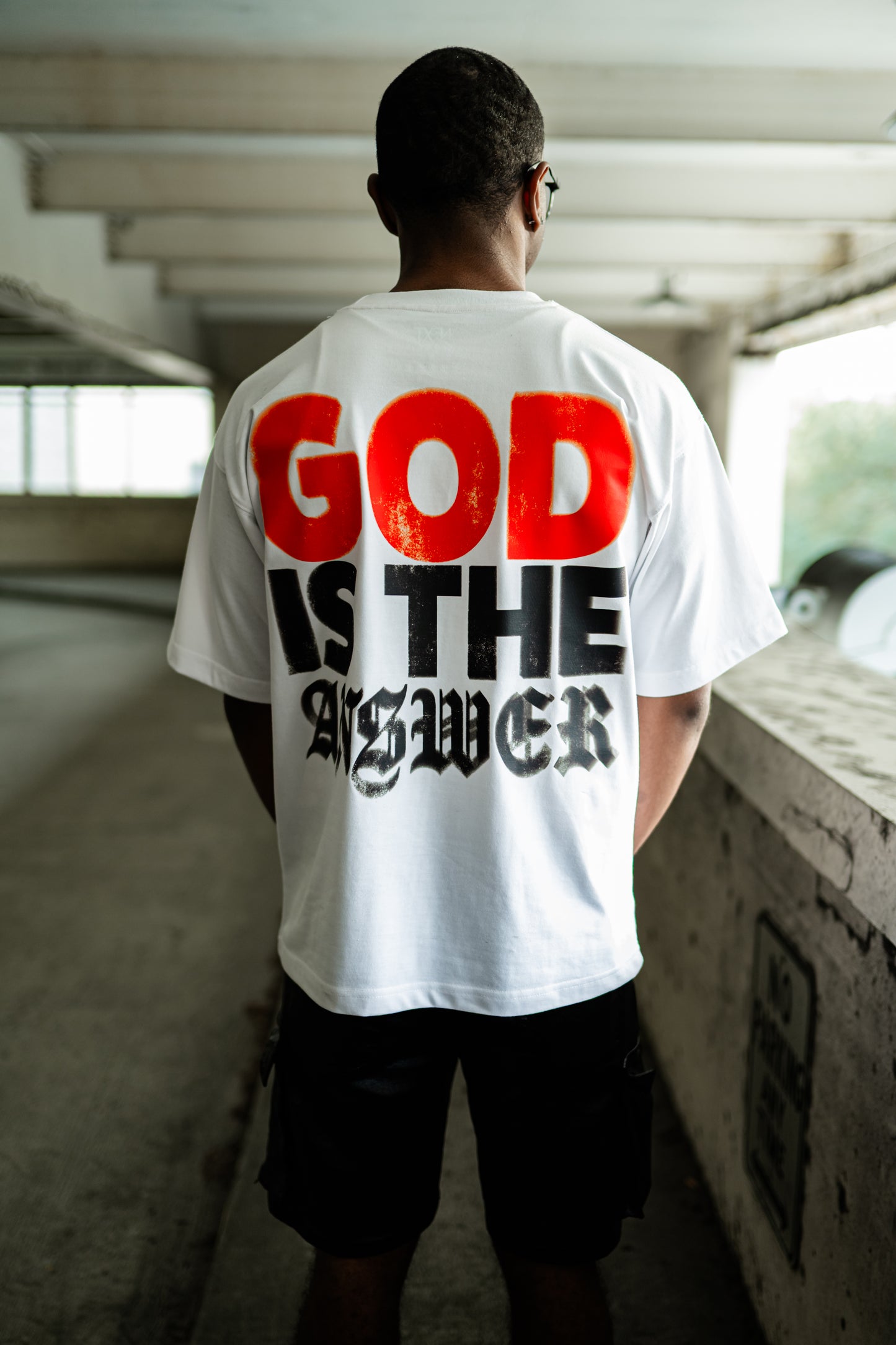 Oversized God Is The Answer Tee