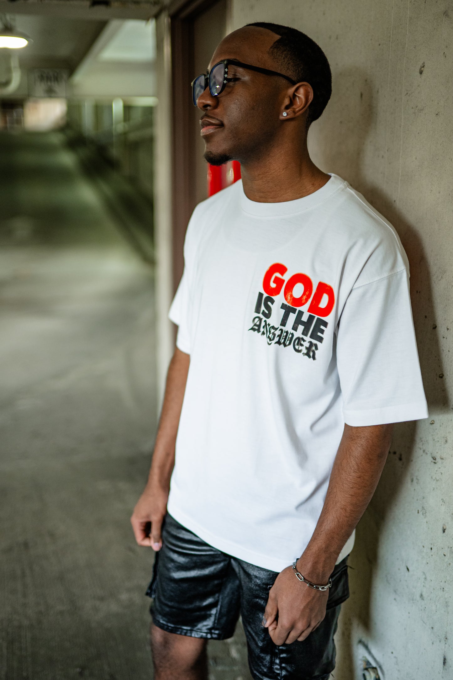 Oversized God Is The Answer Tee