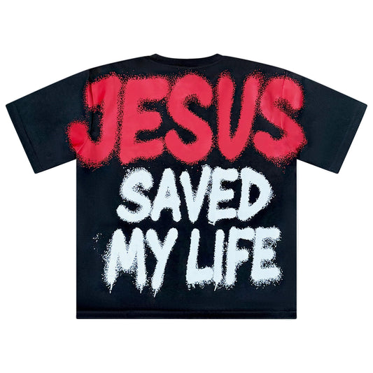 Black Jesus Saved My Life Tee