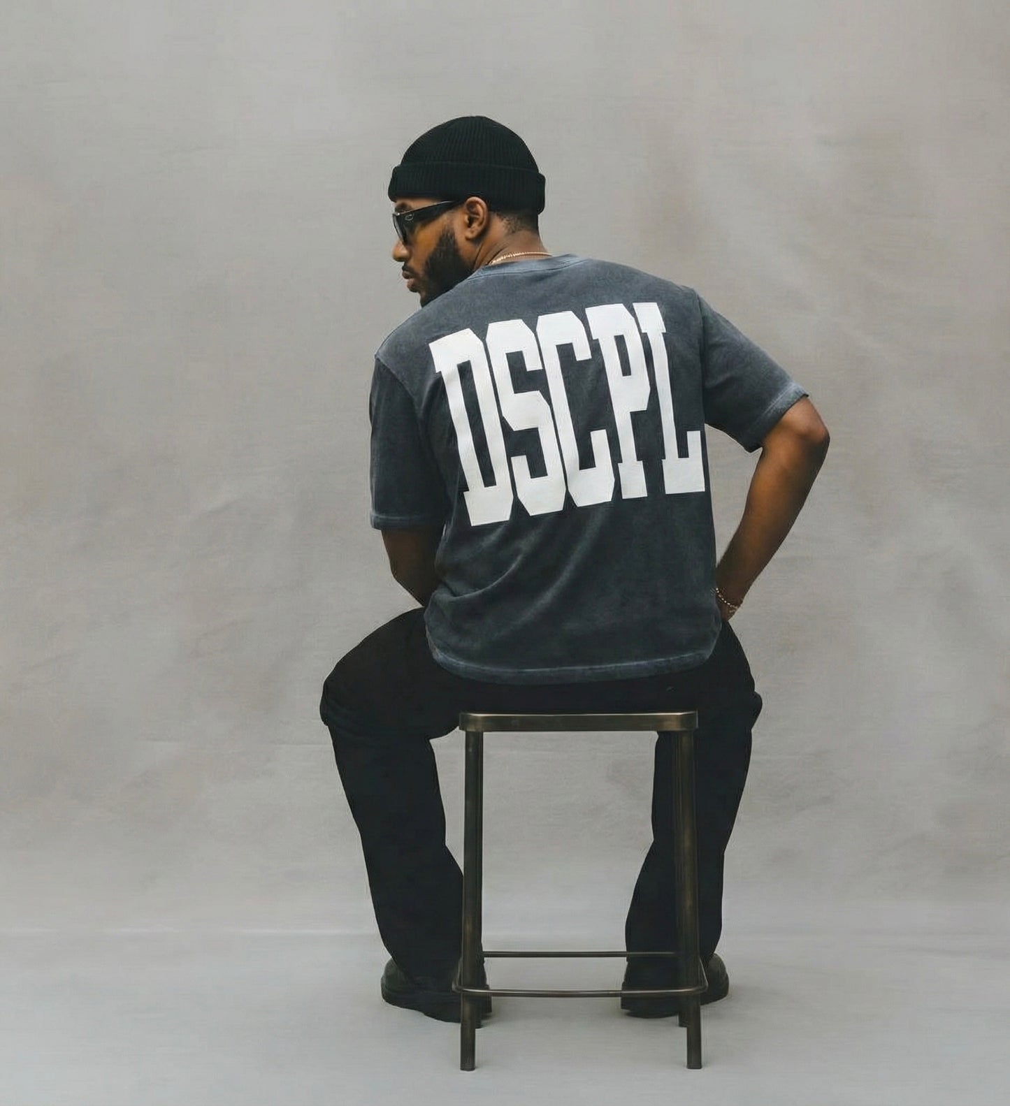 Oversized Black Bold DSCPL Tee