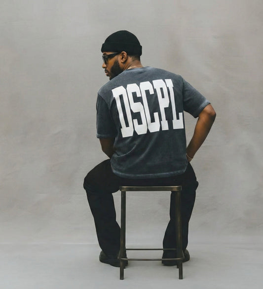 Oversized Black Bold DSCPL Tee