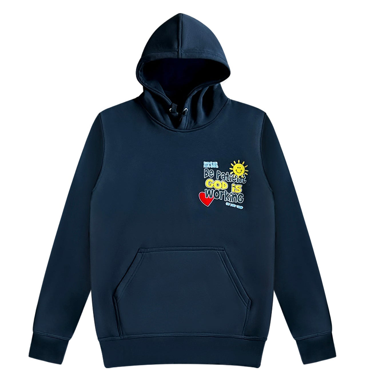 Be Patient God is Working Hoodie- Black
